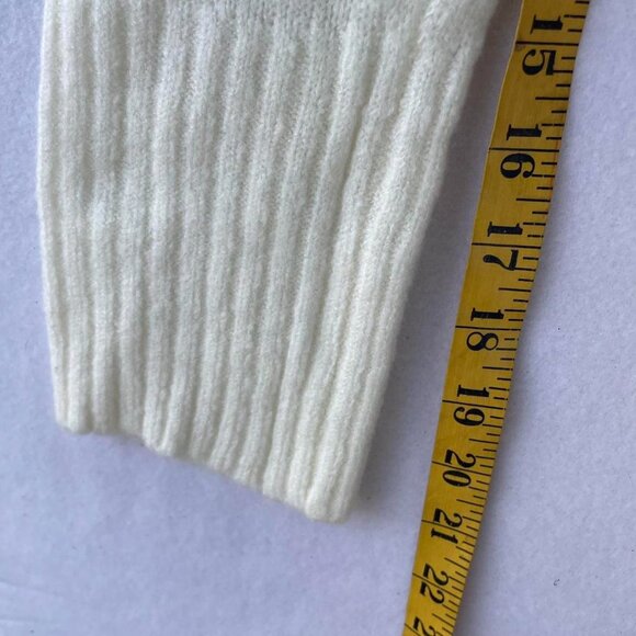 No Boundaries Juniors Cream Stretchy Hooded Knit Sweater Dress Size XL y2k Fall - Picture 8 of 8